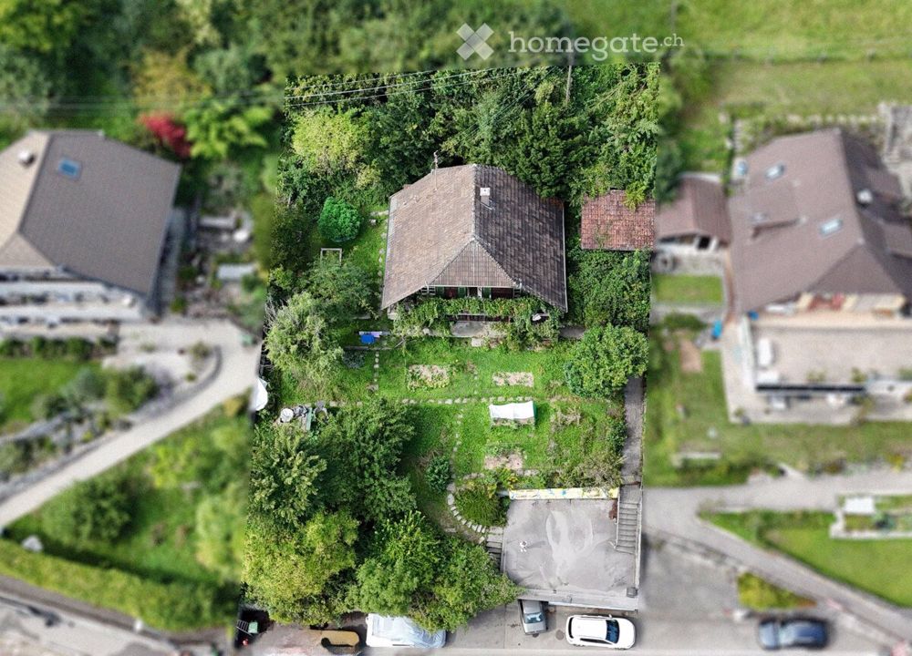 Bauland in grüner Umgebung - Grundstück von oben