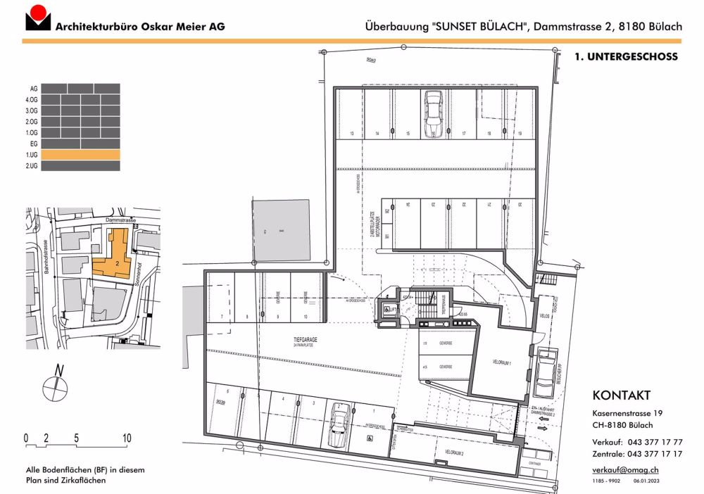 *** reserviert *** - 1. Untergeschoss Tiefgarage