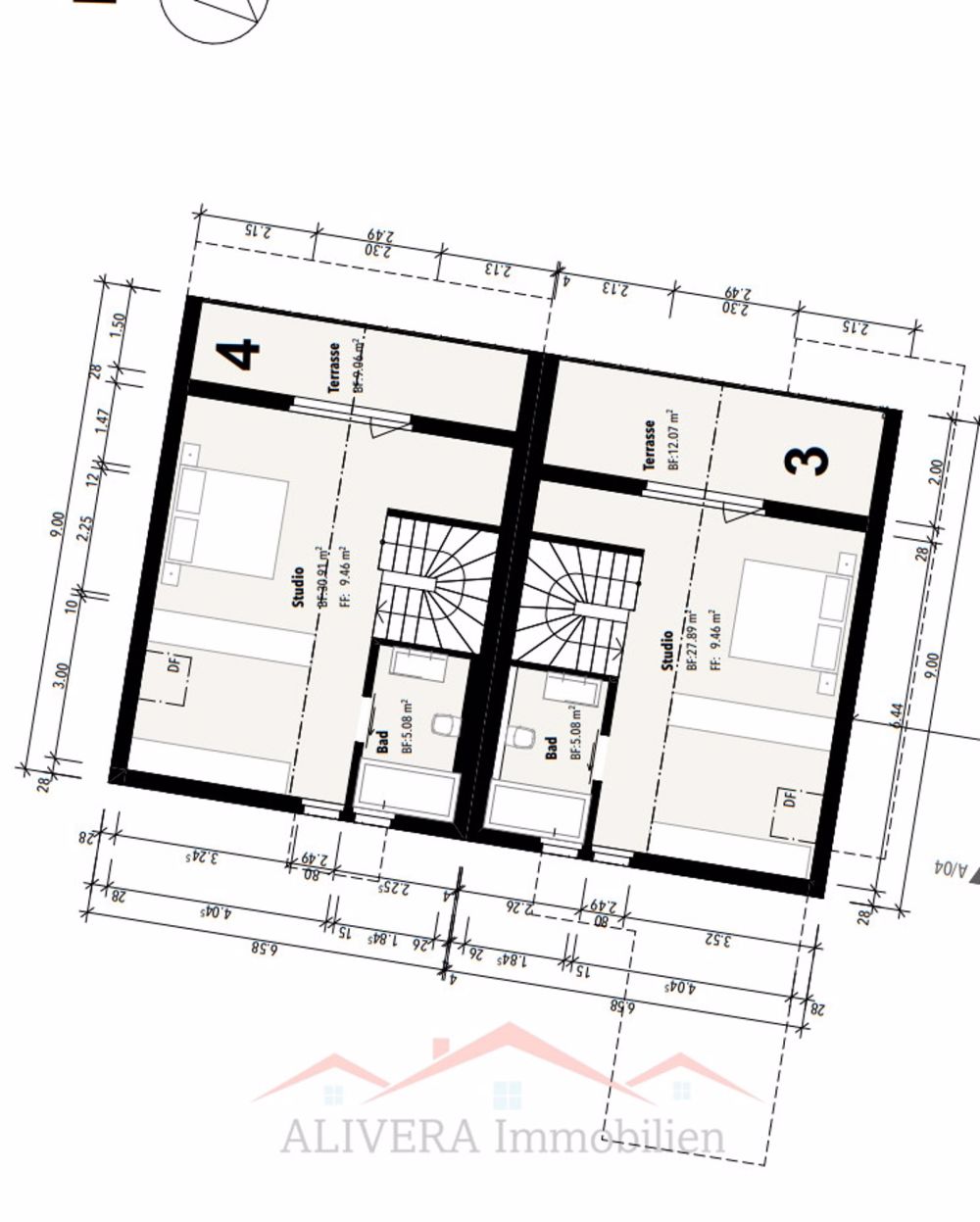 Modernes Neubauprojekt: Doppeleinfamilienhäuser in 4254 Kleinlützel, - DG