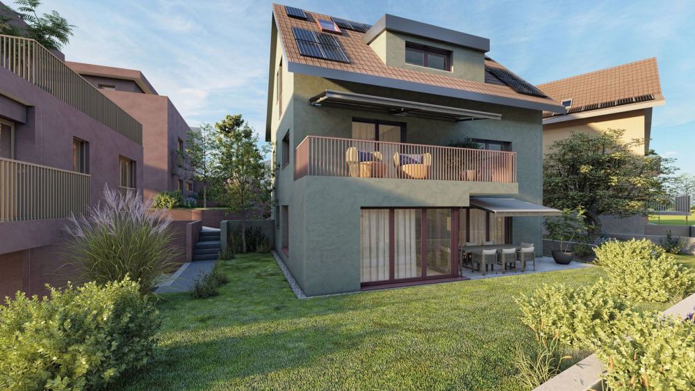 Modernes Einfamilienhaus auf einem sonnigen Grundstück mit grosszügigem Garten - Bild 2