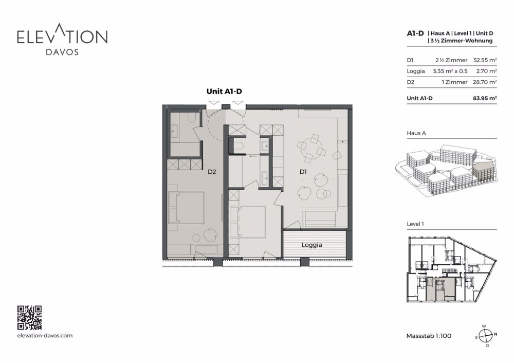 3 1/2-ZW NEUBAU ELEVATION NR. A1-D - Elevation_A1-D