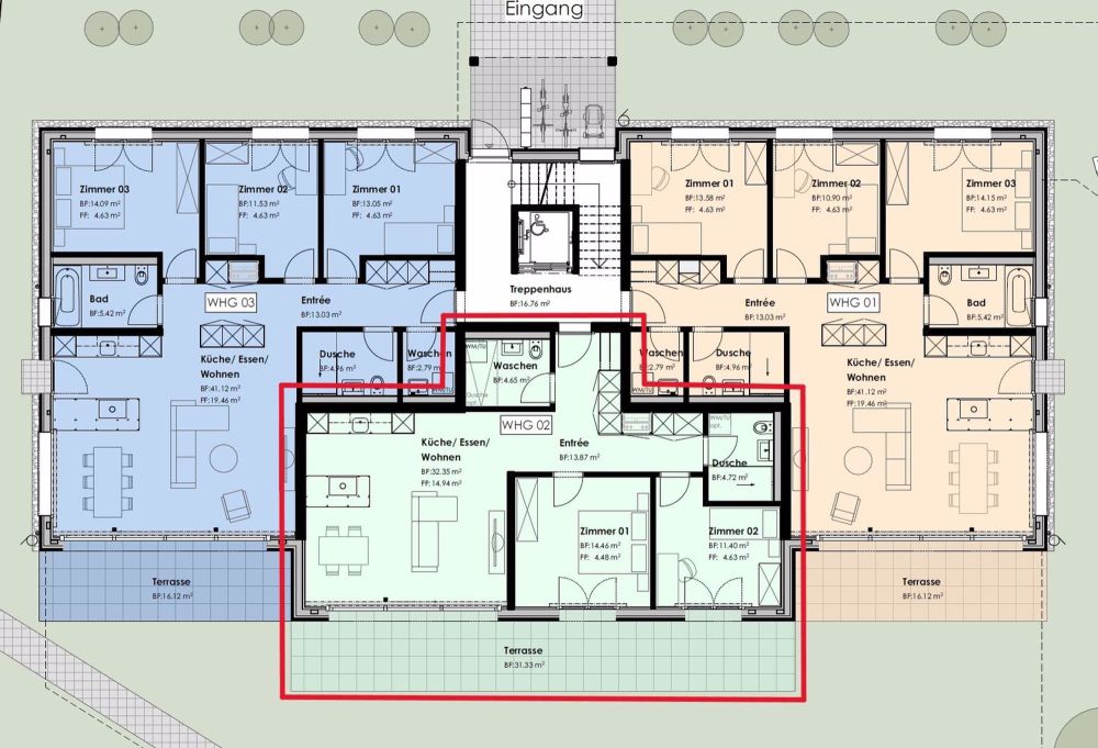 Moderne 3.5 Zimmerwohnung im ländlichen Stadtteil von Thun - Bild 4