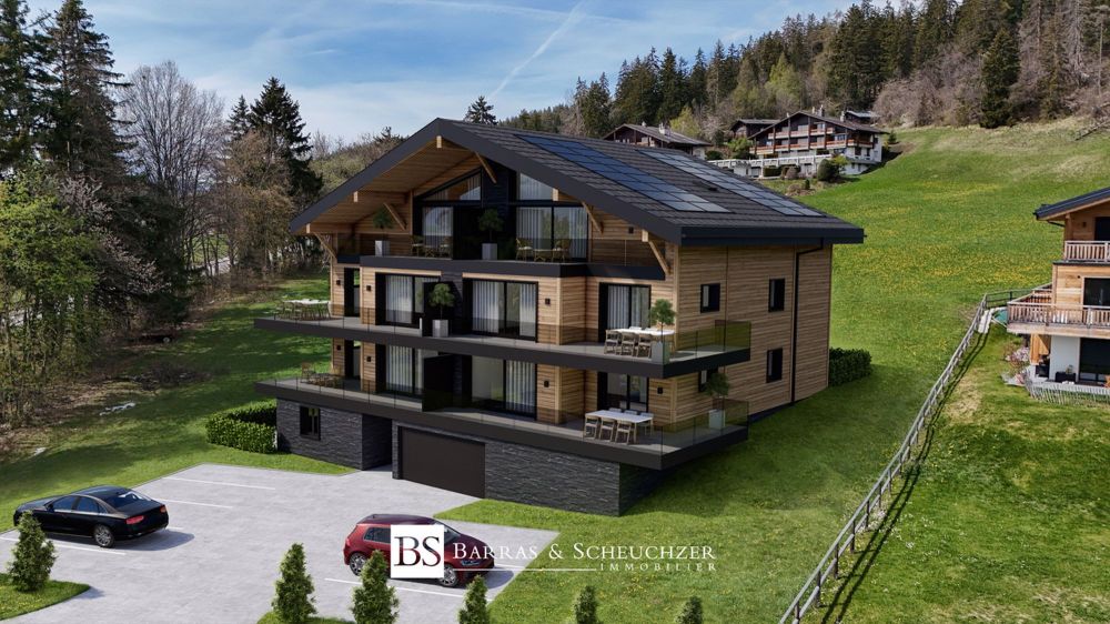 LOT 7 - Charmantes 3.5 Zimmer-Dachgeschosswohnung in Bluche - Façade Sud-Est