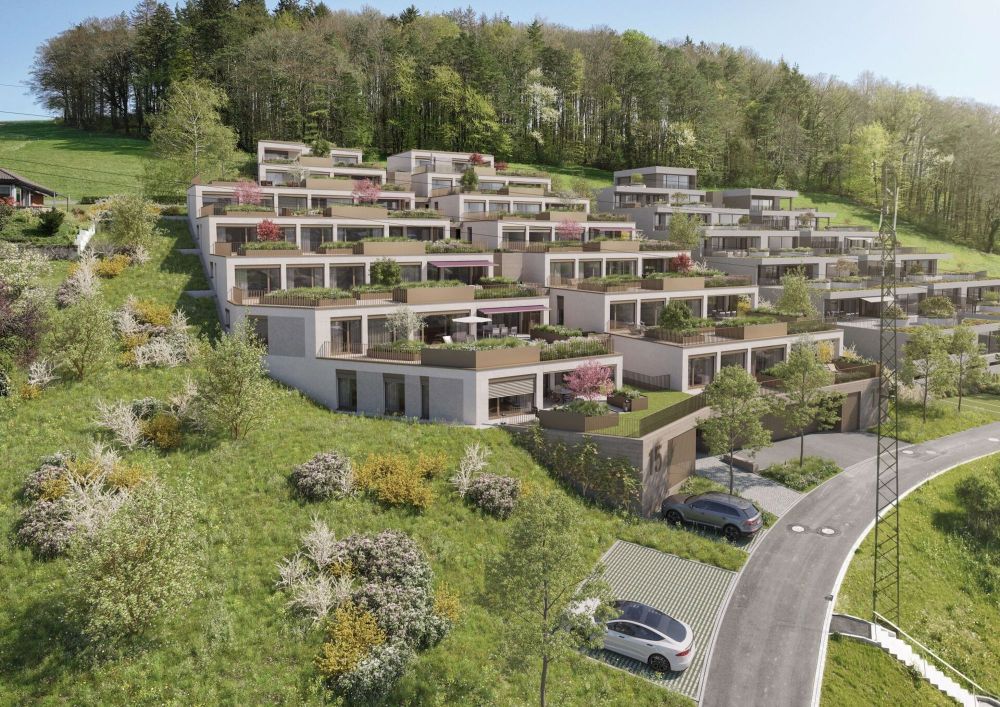 Zweistöckiges Terrassenhaus im Neubauprojekt Dorfblick - Bild 2