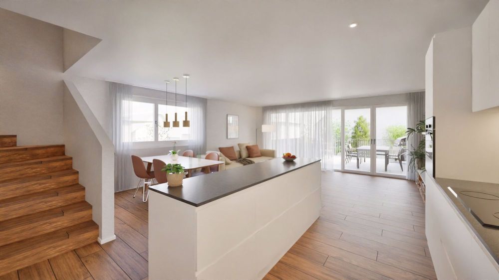 Neubauprojekt: Exklusives Doppel-Einfamilienhaus Flexibel, Modern & - Marlin_Immobilien_2_DEFH_Oftringen_Vorprojekt_Visualisierung_innen_2_Verkauf