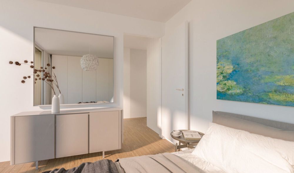 Sonnige Attika in Riehen - Weitsicht & grosszügige Terrassen - Schlafzimmer