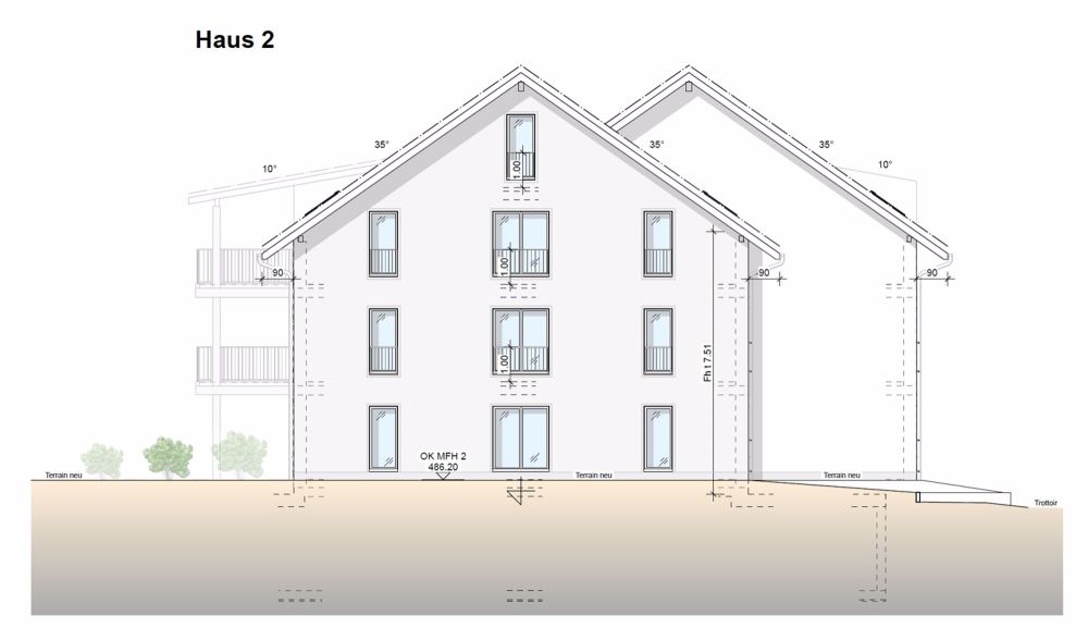 Attraktive Neubau-Renditeliegenschaft in Bleienbach – 2 Mehrfamilienhäuser mit je 8 Wohnungen - Bild 2