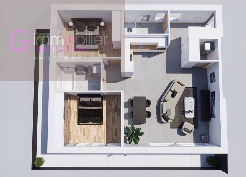 Zu verkaufen in Monthey, 3,5 Zimmer 104m2 4. Stock - Bild 6