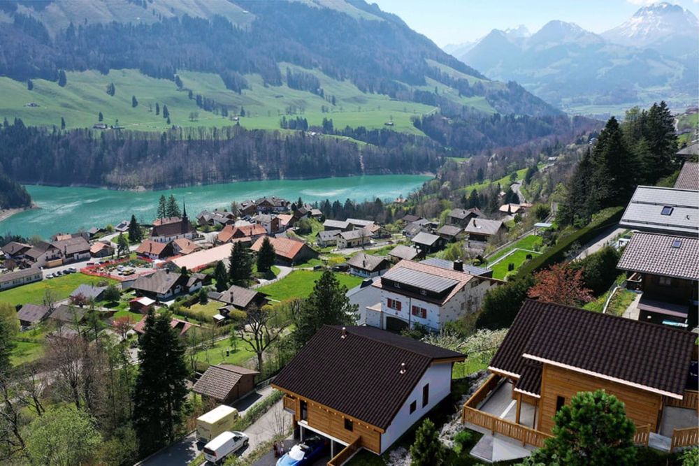 Chalet von hohem Standard in Crésuz mit Panoramablick - Bild 11