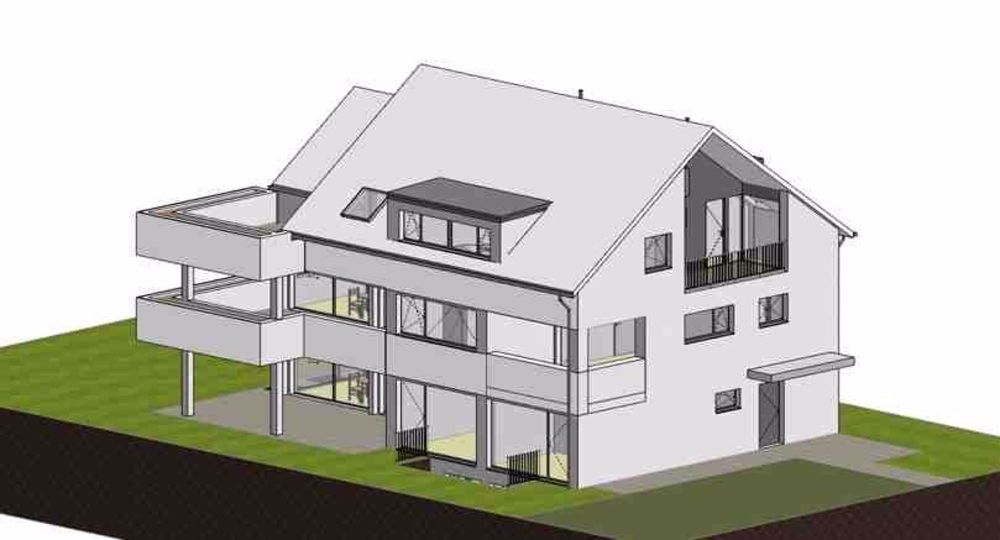 5 ½-Zimmer Dachwohnung mit 2 Balkonen in Neubau zu vermieten - Bild 1