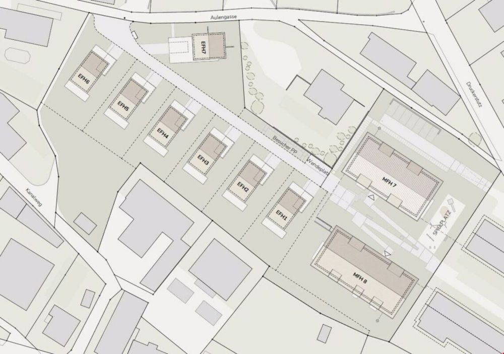 freistehendes 5.5 Einfamilienhaus -> Neubau - Situation