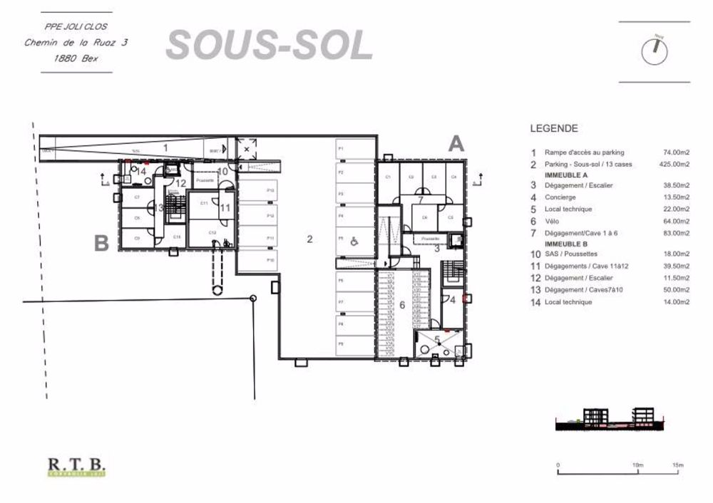 Appartement 2,5 pces (lot 11) au 2ème étage à Bex - Bild 12