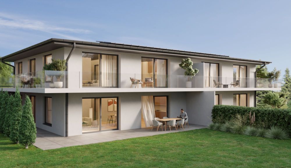 4.5-Zimmer-Wohnung im Erdgeschoss mit Blick auf den See und die Alpen - Bild 1