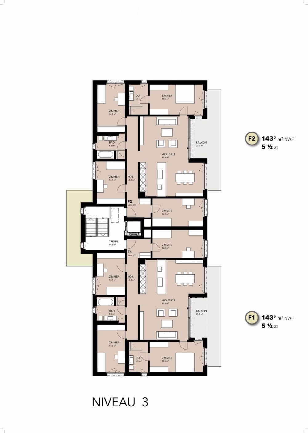 Tolle Wohnung im sonnigen Weinbaugebiet, Rohbaubesichtigung möglich - Bild 6