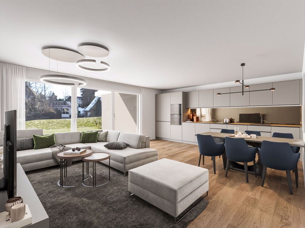 3.5-Zimmer Wohnung mit grosszügigem Garten - Bild 1