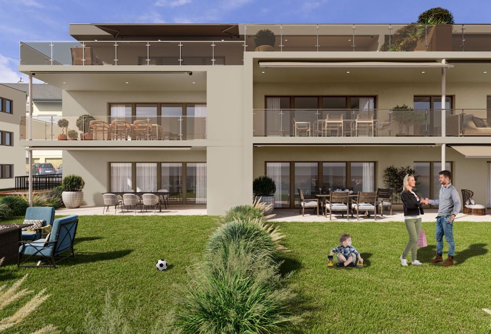4.5 Z.-Wohnung OG, 125m2 Netto Wohnfläche, 23.5m2 gedeckter Sitzplatz - Aussen 2