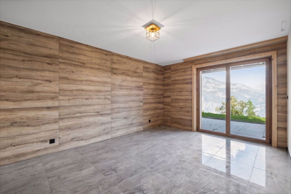 Appartement neuf avec vue imprenable sur la vallée du Rhône - Suite parentale appartement témoin / Elternsuite app. L1 / Master suite app. L1