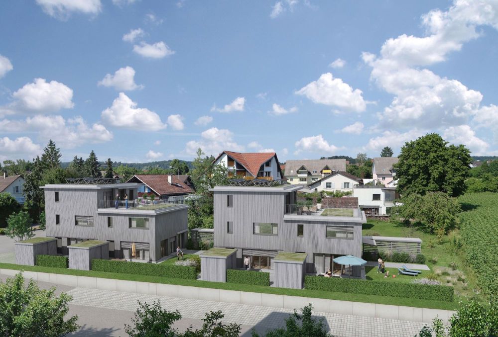 Wohnüberbauung HALESIA – modernes Wohnen in Doppeleinfamilienhäusern - Bild 1