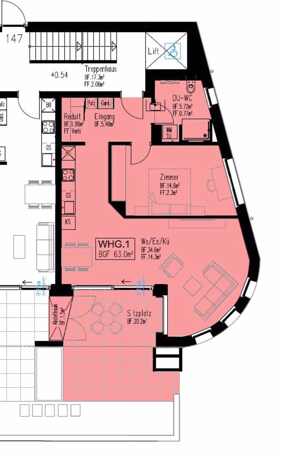 Erstvermietung von moderne 2.5-Zimmer-Neubau-Wohnungen an bester Lage in Wettingen - Bild 2