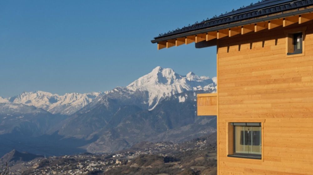 Un havre contemporain face aux Alpes - Chalet neuf 5 chambres à Lens - Bild 2