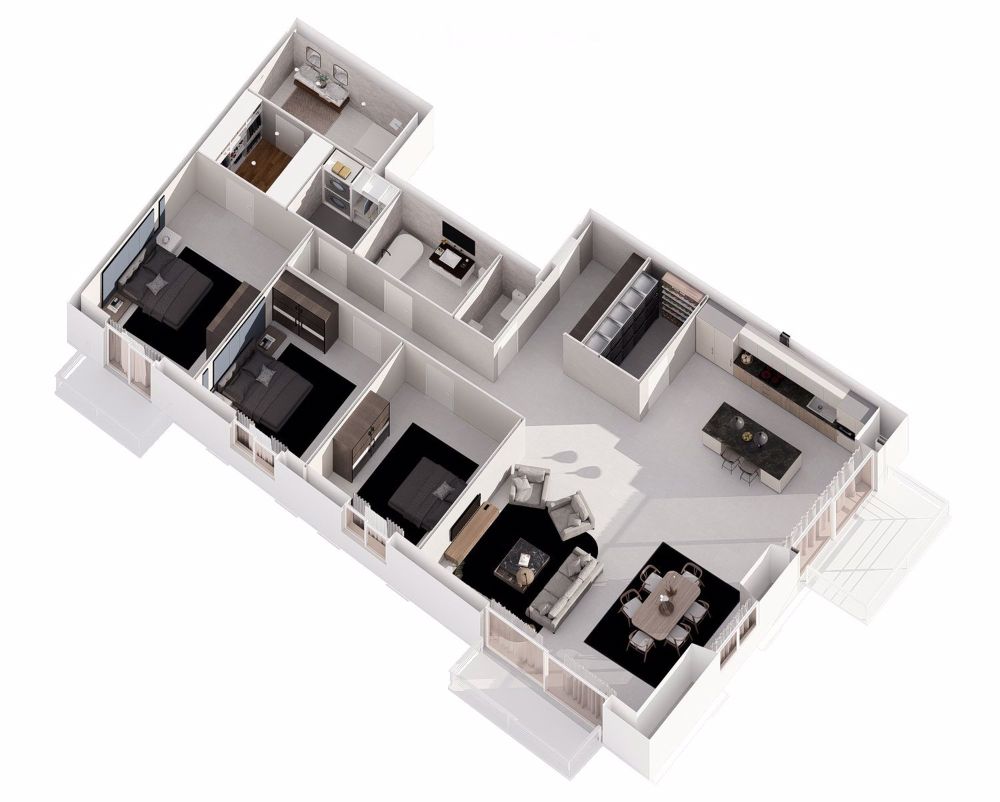 Neue 4,5-Zimmer-Wohnung mit schönen Volumen 173m2 - SÜD-OST - Bild 4
