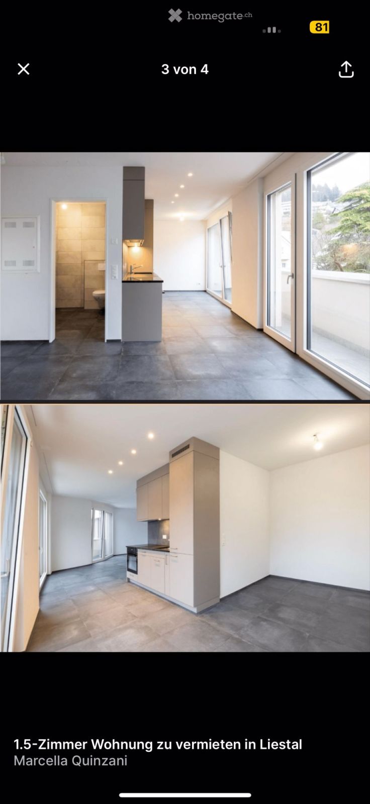Moderne 1.5-Zimmer-Terrassenwohnung in Liestal - Bild 2