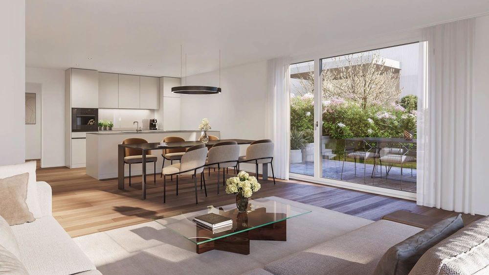 SONNHALDE - 5½-Zimmer-Einfamilienhaus mit Garage - Visualisierung Wohnen