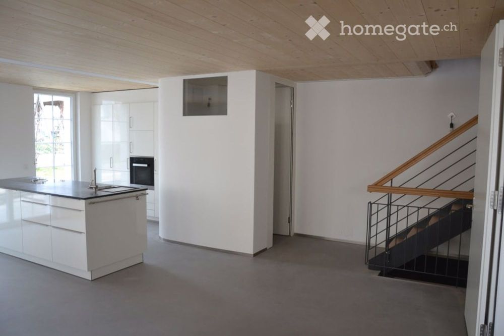 3-Generationen-Haus, 7-Zi.+2-Zi.+Garten, edel, modern & chic restauriert,sehr hell,alles bio - Wohnraum, Gäste-WC und Aufgang zu den Schlafzimmern und ins Dach