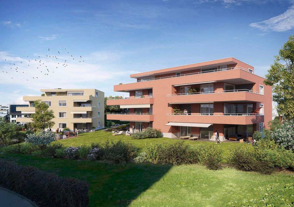 Neubau 4.5-Zimmer-Wohnung mit 45 m² Balkon, sofort bezugsbereit - Bild 1