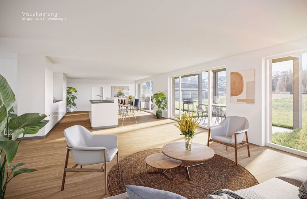 Schöne Neubau 3.5 Zi. Wohnung im Erdgeschoss - Bild 4