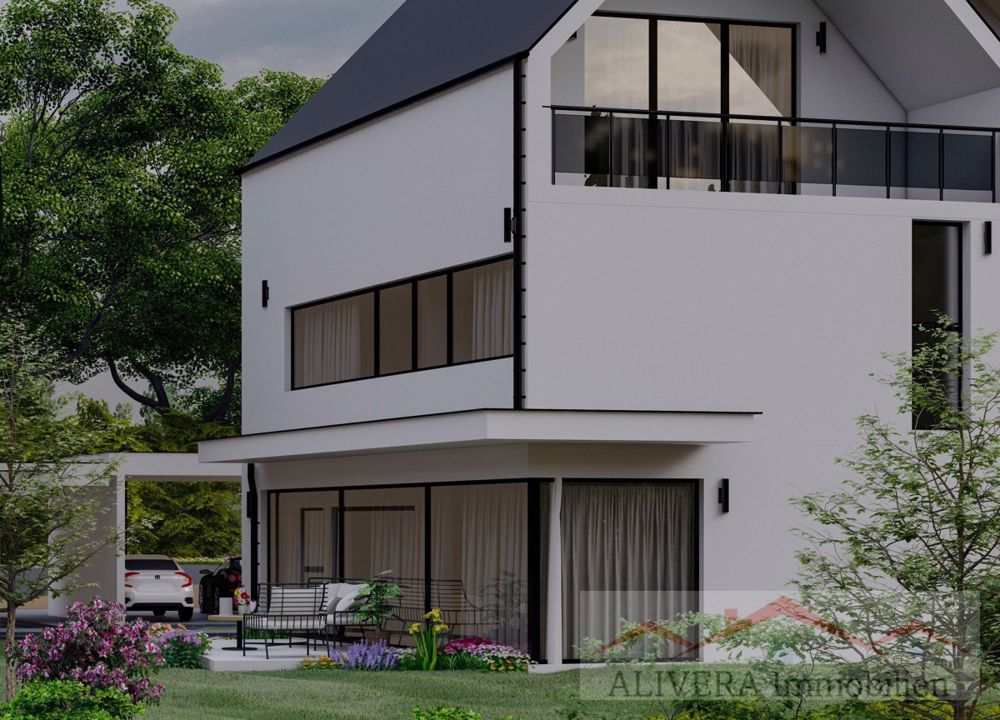 Modernes Neubauprojekt: Doppeleinfamilienhäuser in 4254 Kleinlützel, - Hinter Ansicht