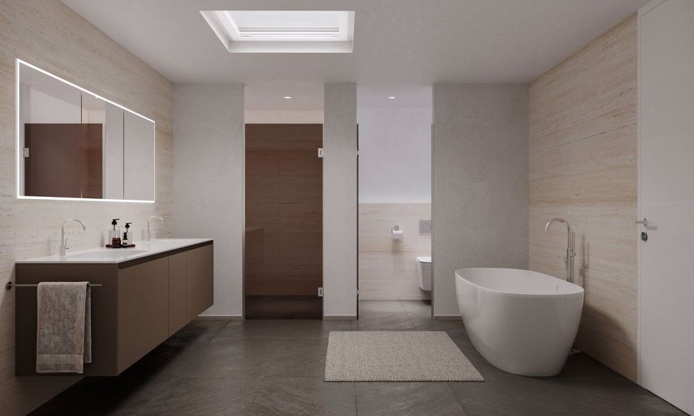 Wohnen im Moment vollkommener Balance - Badezimmer