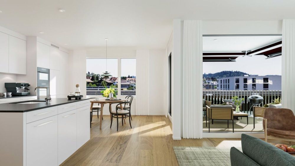 Aebiguet - 44b.32 - Ausbau Deluxe - Essbereich und Loggia