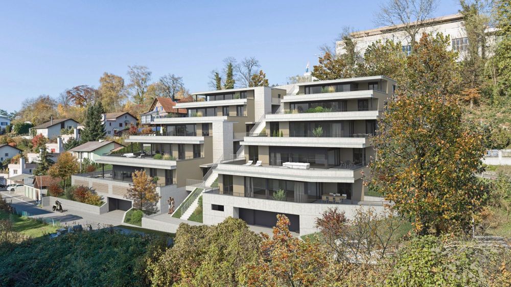 Wohnkomfort und Lebensqualität - «DUO» in Döttingen - Aussenvisualisierung