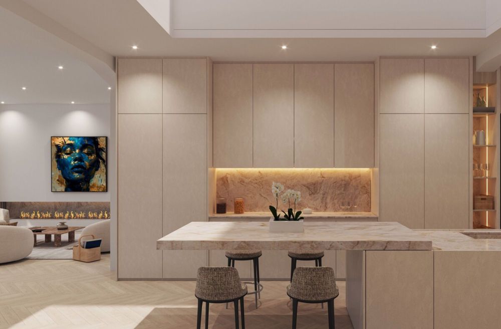 Luxuriöses Lakeshore Townhouse am Zürichsee - Küche