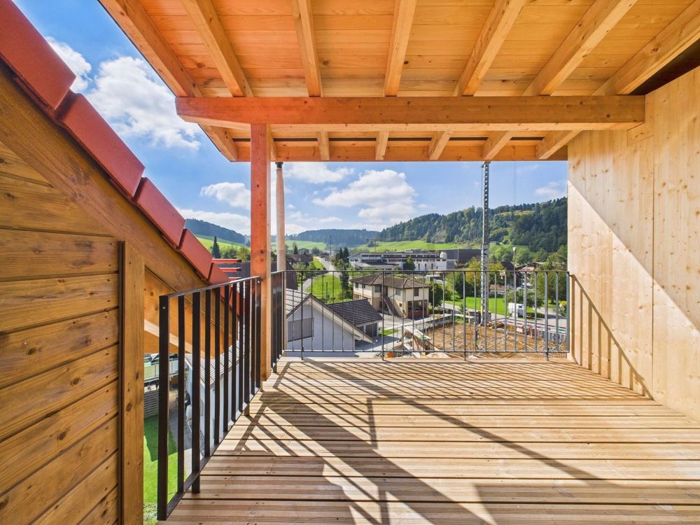 Charmante Neubauwohnung im Dachgeschoss in Grossdietwil modern, ländlich & einzigartig - Bild 12