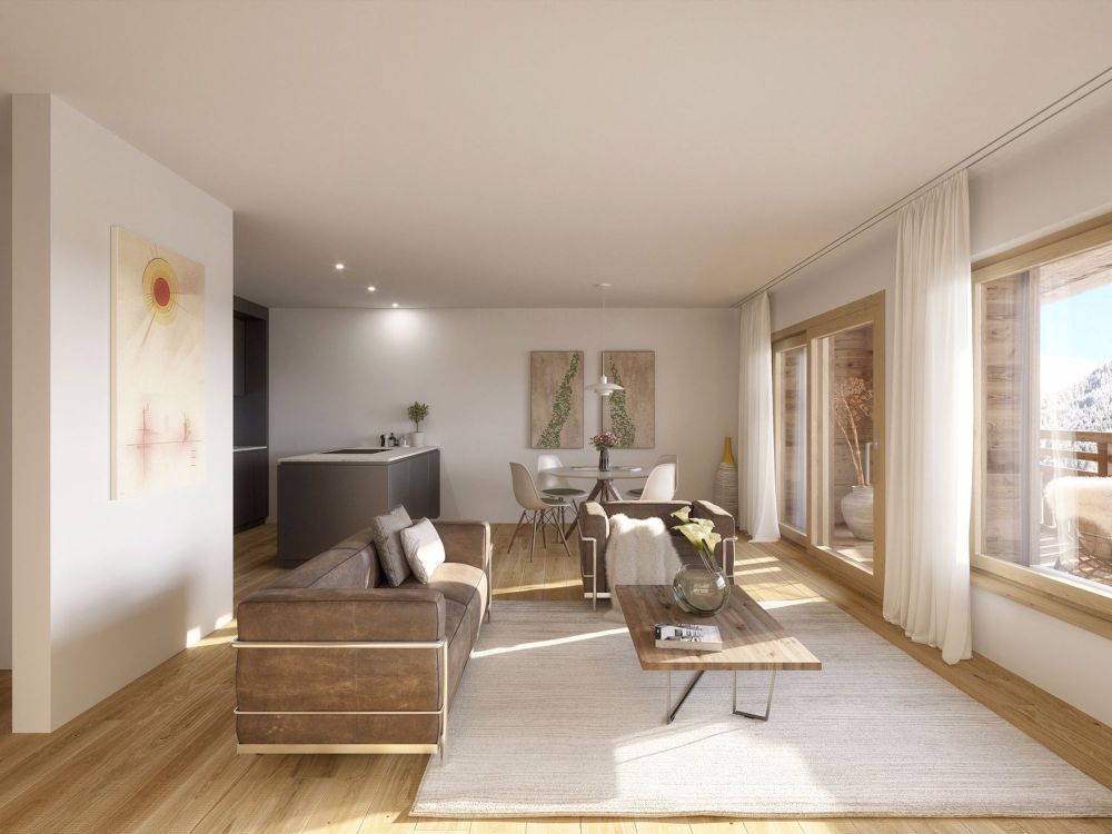 ZWEITWOHNSITZ! Exklusive 4.5-Zimmer-Wohnung in Klosters mit atemberaubendem Bergblick - Bild 5
