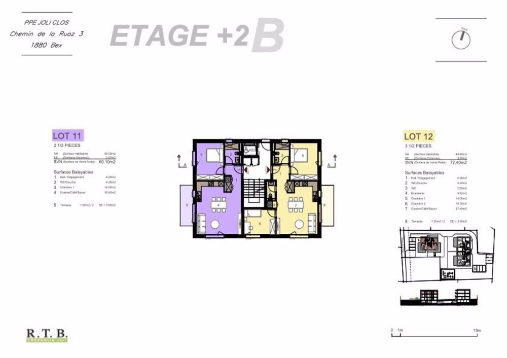 Wohnung 2,5 Zimmer (Einheit 11) im 2. Stock in Bex - Bild 7