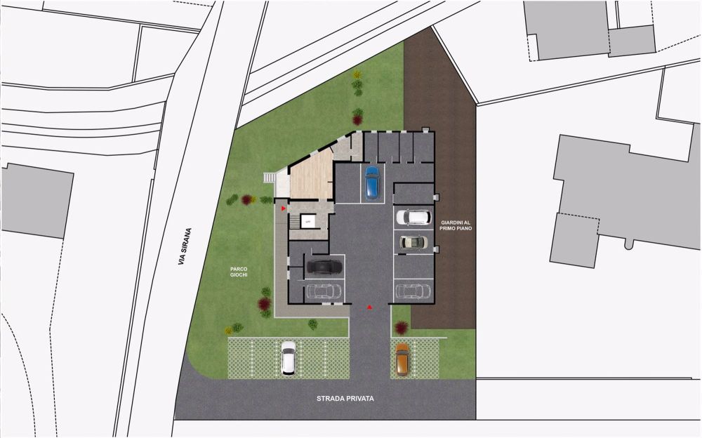 Wohnung mit 1,5 Zimmern von 43 m², 14 m² Portikus und 36 m² Garten im 1. Stock - Bild 4