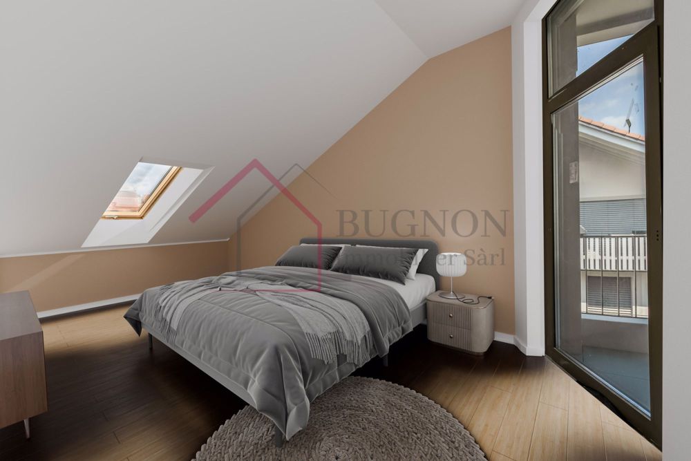 Wohnung PPE mit 3,5 Zimmern und 87 m2 mit Loggia - Chambre