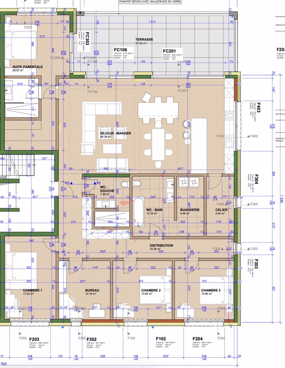 Grand Appartement de 6,5 pcs. de 210 m2 habitables + 37 m2 terrasse - Bild 8