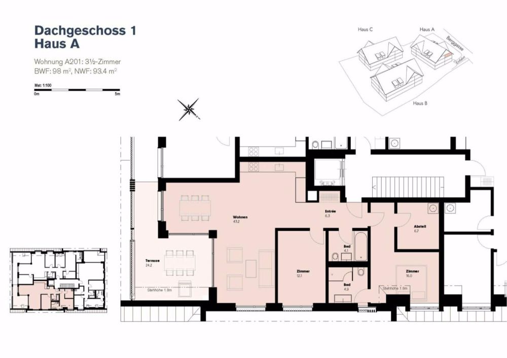 Nicht verpassen, letzte Gelegenheit! Dachwohnung mit perfekt geschnittenem Grundriss - Bild 6