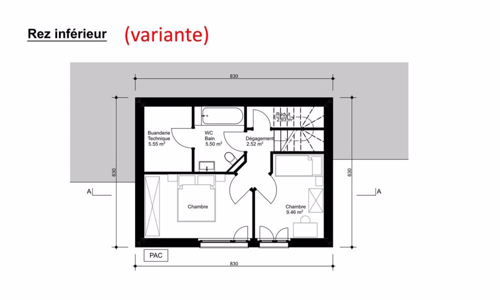Torgon, neues Chalet mit 4,5 Zimmern und Garage oder Carport - Rez inférieur