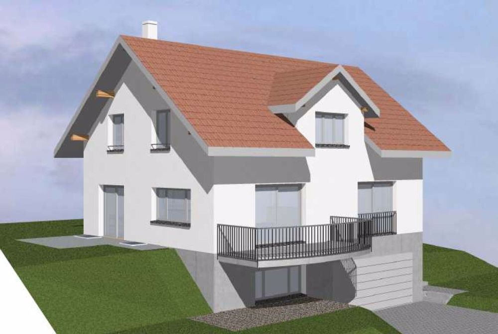 Zu verkaufen bei 8556 Wigoltingen, neues freistehendes 6½ Zi.-EFH am Südhang, an ruhiger, sonniger Lage/ Massivbau ! - Bild 1