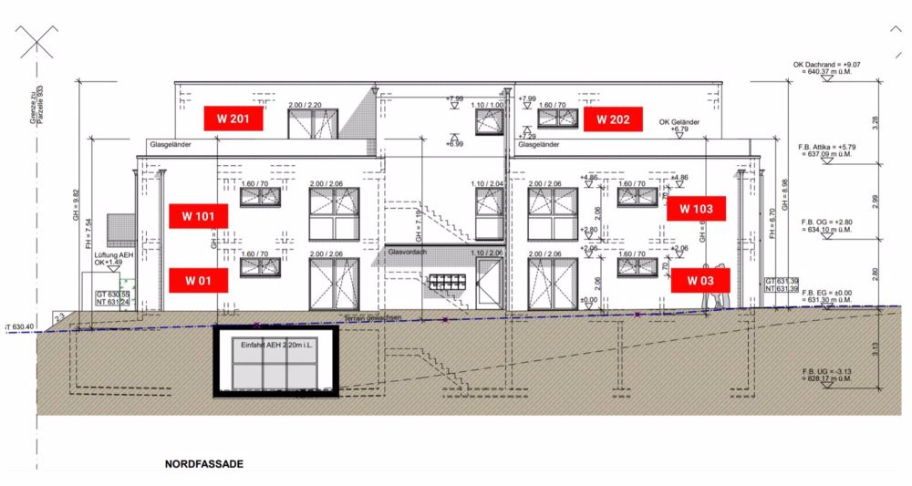 Renditeobjekt - Neubau Mehrfamilienhaus mit 8 Eigentumswohnungen mit Autoeinstellhalle. - Bild 11