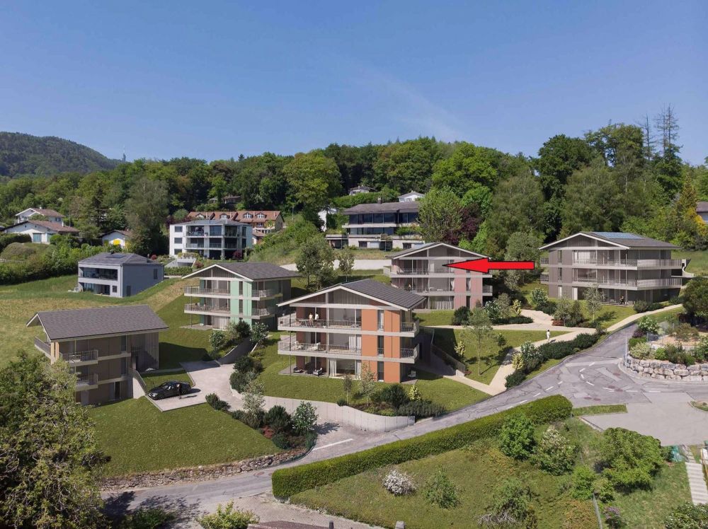 Appartement neuf de 4.5 pièces en attique avec mezzanine et vue spectaculaire sur le lac à vendre à Jongny - Lot D2 - Bild 1