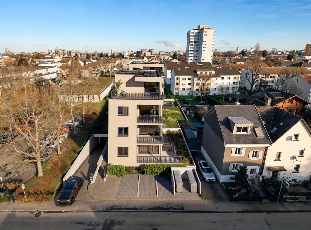Neubau: 3.5-Zimmer-Attika-Maisonette mit Atelier - The Letten - Vorne