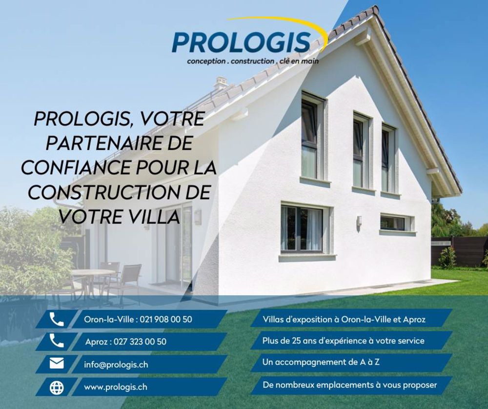 Ihre Villa zum Bau in Ollon. Werden Sie Eigentümer ab CHF 732.- pro Monat* - non-contractuel