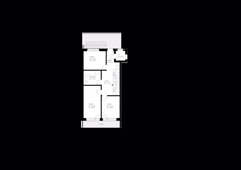 5.5 Zimmer-Duplex-Attikawohnung mit Alpenterrasse in Riedholz (Ortsteil Niederwil) - Bild 7