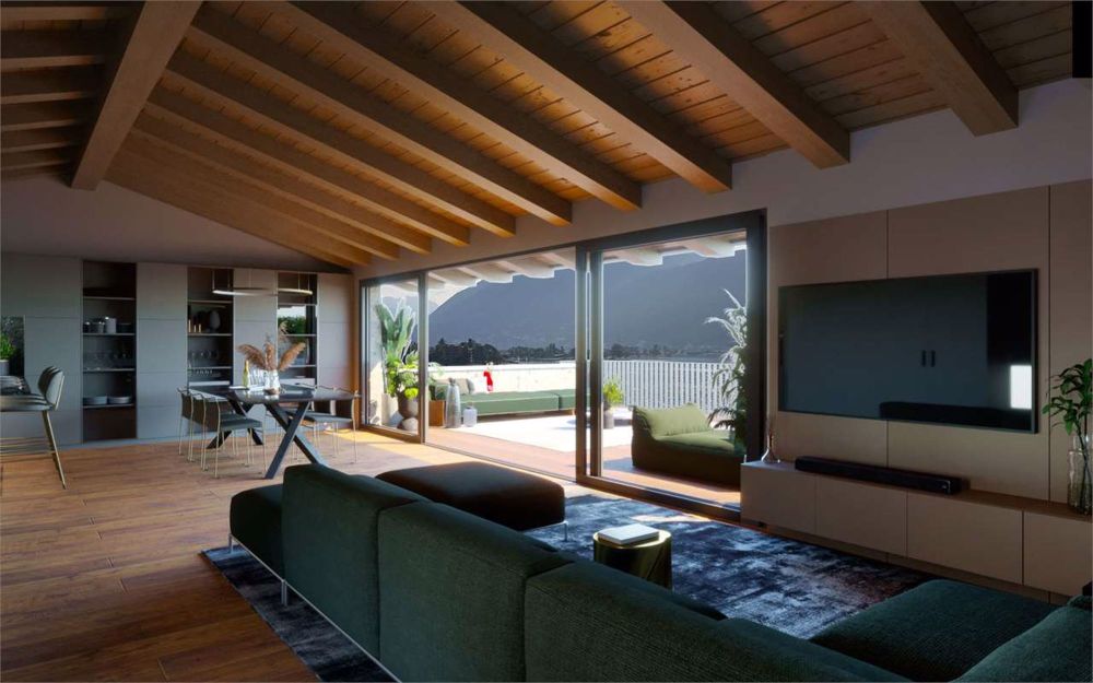 Dachwohnung-Duplex mit Seeblick in Melide - Bild 2